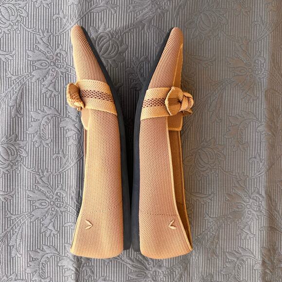 VIVAIA Pointed Toe Bow Loafers, Tan Size 40 - Picture 4 of 7
